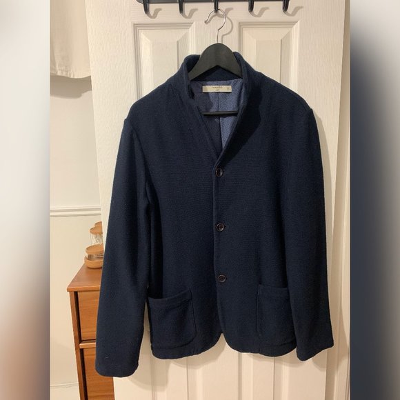 Mango Blue Navy Jacket - Picture 1 of 7